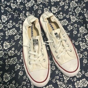 Converse white low top